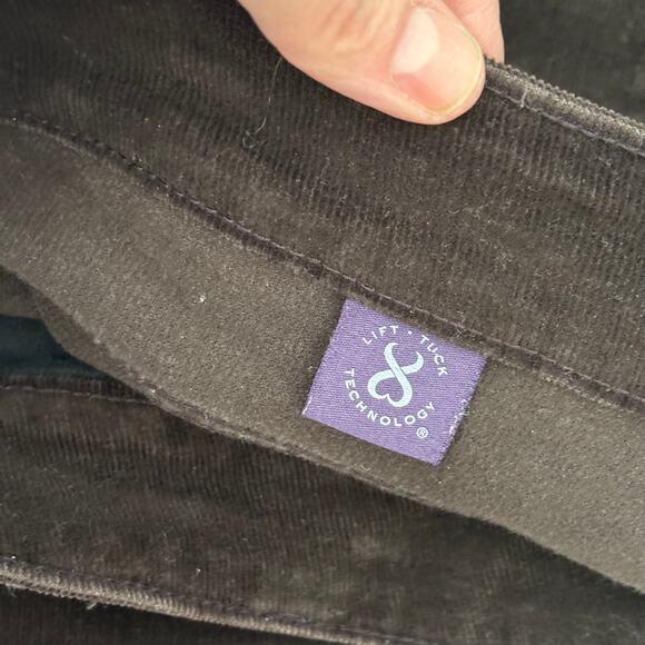 NYJD Corduroy Pants 16 Chocolate Lift Tuck Slimming Academia Whimsigoth Dark - Picture 8 of 10